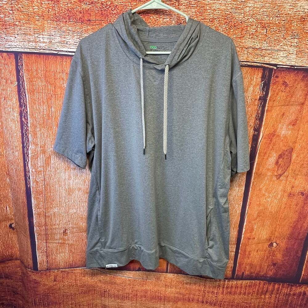 Holloway EcoRevive Ventura Soft Knit Short Sleeve Hoodie Sz XL
